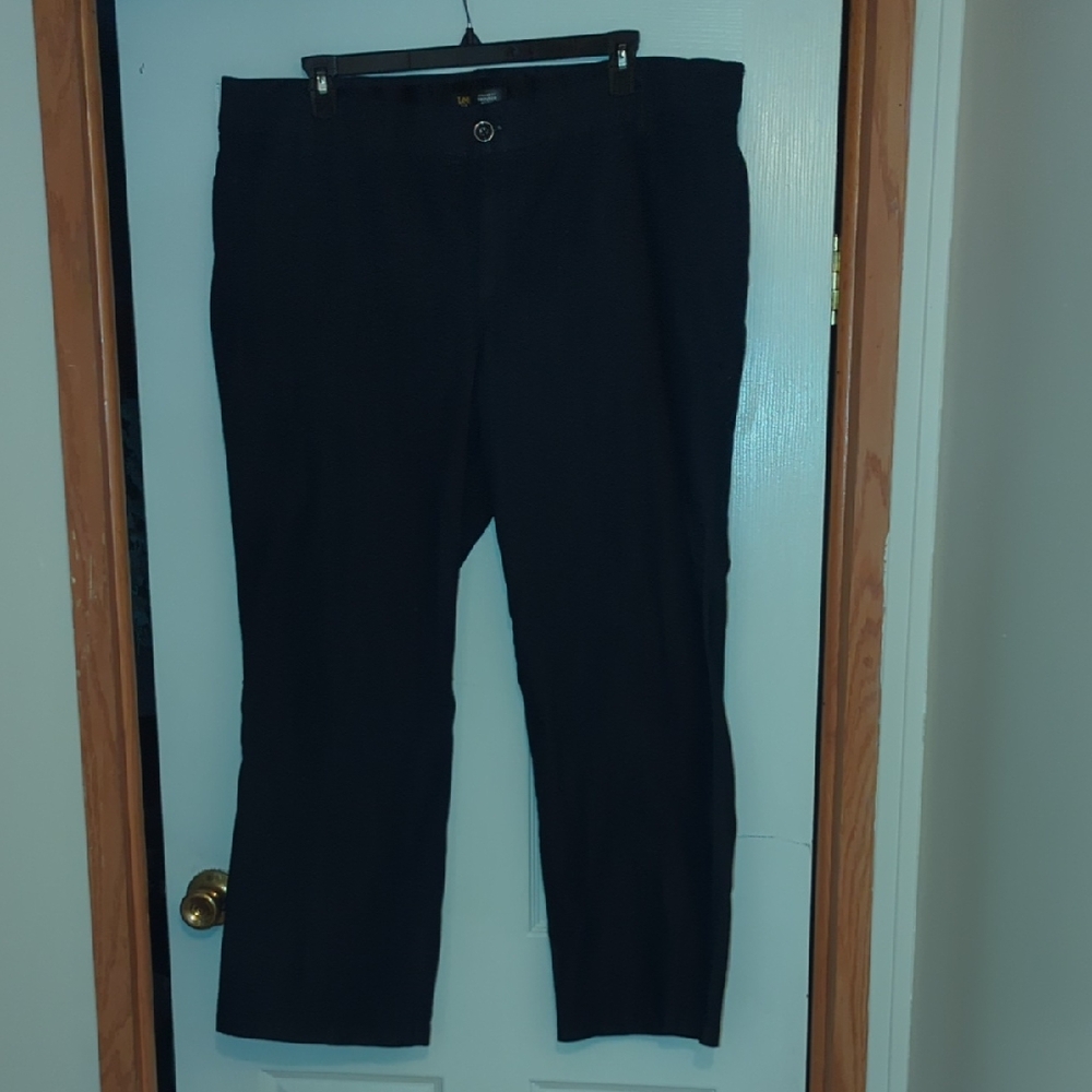 Lee Black Straight Leg Pants Full-Length